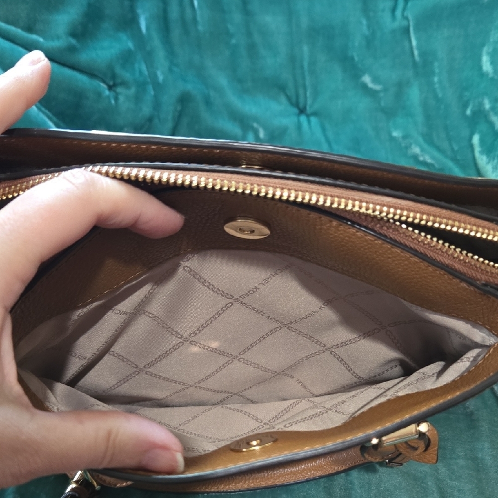 Michael Kors Brown Satchel with Gold Hardware - Picture 5 of 9